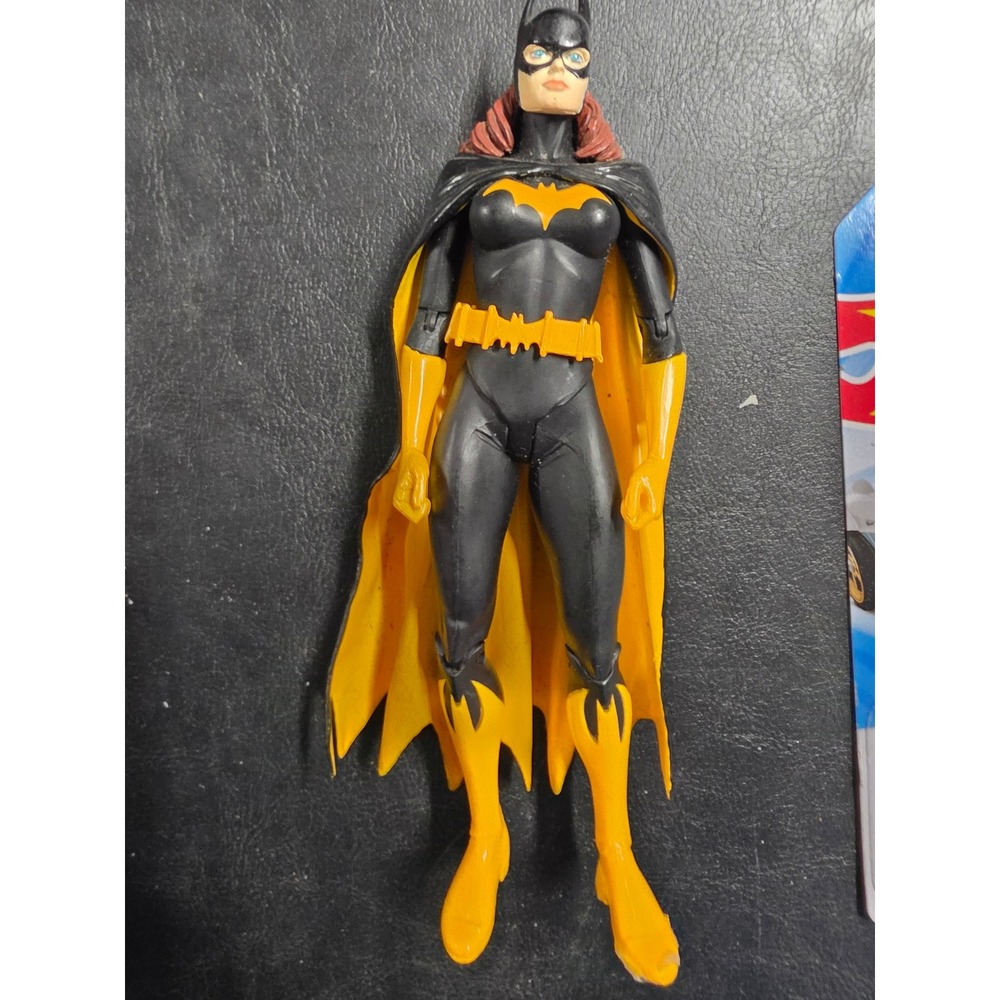 DC Comics Batgirl Action Figure Barbara Gordon Black Yellow Suit Cape 6 Inch